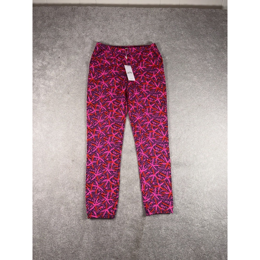 lilly pulitzer mini mallie terry pant passion fruit pink star searching  Xl